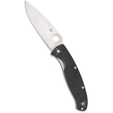 Spyderco Resilience Value Folding Knife with 4.20" Stainless Steel Blade and Durable Black G-10 Handle